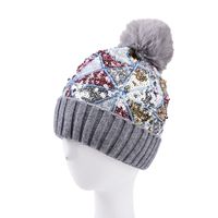 Femmes Élégant Couleur Unie Paillettes Sans Gouttière Bonnet De Laine main image 2