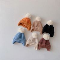 Children Unisex Cute Simple Style Solid Color Wool Cap main image 4
