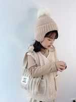 Children Unisex Cute Simple Style Solid Color Wool Cap main image 6