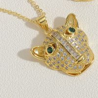 Mignon Style Simple Commuer Animal Le Cuivre Placage Incruster Zircon Plaqué Or 14k Or Blanc Plaqué Pendentif sku image 1