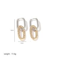 1 Pair Elegant Geometric Heart Shape Polishing Plating 304 Stainless Steel Copper Earrings sku image 9