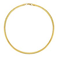 304 Stainless Steel 18K Gold Plated Simple Style Solid Color Choker main image 2