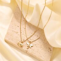 Simple Style Classic Style Dragonfly Whale Stainless Steel Plating Gold Plated Pendant Necklace main image 1