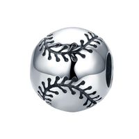 Casual Football Sterling Silver Wholesale Jewelry Accessories sku image 1