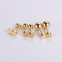 12 Paires Style Simple Style Classique Rond Polissage Placage Acier Inoxydable Plaqué Or 18k Boucles D'oreilles main image 5