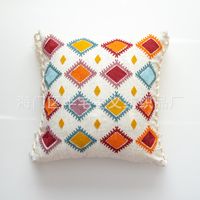 Ethnic Style Geometric Cotton Pillow Cases sku image 18