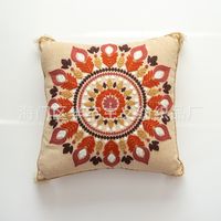 Ethnic Style Geometric Cotton Pillow Cases sku image 17