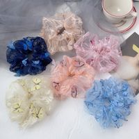 Casual Butterfly Gauze Pleated Hair Tie main image 1