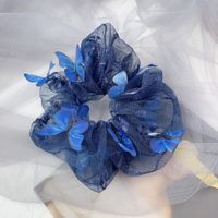 Casual Butterfly Gauze Pleated Hair Tie sku image 1