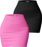 Summer Sexy Solid Color Spandex Polyester Above Knee Skirts main image 1