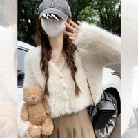 Women's Cardigan Long Sleeve Sweaters & Cardigans Button Casual Solid Color main image 5