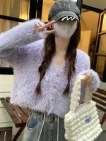 Women's Cardigan Long Sleeve Sweaters & Cardigans Button Casual Solid Color main image 2