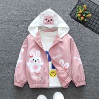 Casual Simple Style Rabbit Cotton Blend Girls Outerwear main image 1
