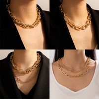 Fashion Thick Chain Hip-hop Retro Necklace main image 2