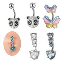 Casual Heart Shape Stainless Steel Belly Ring In Bulk main image 1