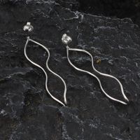 1 Piece Casual Modern Style Classic Style Solid Color Stainless Steel Drop Earrings main image 3