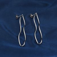 1 Piece Casual Modern Style Classic Style Solid Color Stainless Steel Drop Earrings main image 4