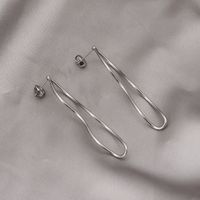 1 Piece Casual Modern Style Classic Style Solid Color Stainless Steel Drop Earrings main image 5