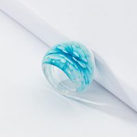 Bohemian Solid Color Glass Women's Rings main image 5