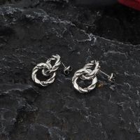 1 Pair Casual Modern Style Classic Style Solid Color Stainless Steel Drop Earrings main image 4