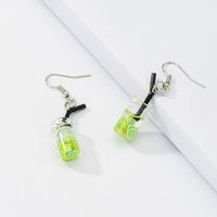 1 Pair Basic Commute Cup Glass Drop Earrings main image 3