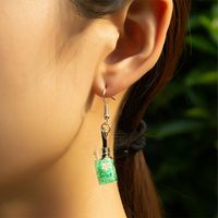 1 Pair Basic Commute Cup Glass Drop Earrings main image 6