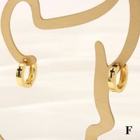 1 Pair Retro Simple Style Cross Snake Wine Glass Enamel Plating Copper 18k Gold Plated Hoop Earrings sku image 13