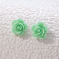 Retro Flower Plating Alloy Pearl Earrings sku image 2