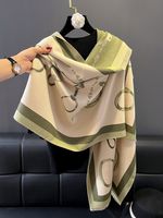 Women's Simple Style Printing Imitation Cashmere Scarf sku image 3