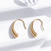 1 Pair Vintage Style French Style Simple Style Circle Tassel Tassel Plating Stainless Steel 18k Gold Plated Earrings sku image 2