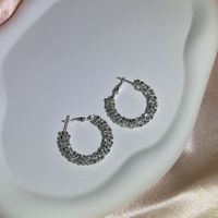 1 Pair Shiny Round Alloy Earrings main image 3
