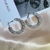 1 Pair Shiny Round Alloy Earrings main image 1