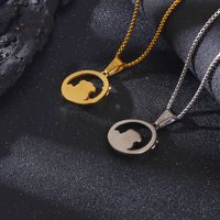 Casual Streetwear Animal Titanium Steel Plating 18k Gold Plated Pendant Necklace main image 3