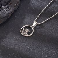 Casual Streetwear Animal Titanium Steel Plating 18k Gold Plated Pendant Necklace main image 2