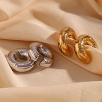 1 Pair Basic Classic Style Geometric Plating Stainless Steel 18k Gold Plated Ear Cuffs main image 4