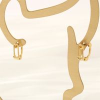 1 Paar Ig-stil Einfacher Stil Büroklammer Gräten Überzug Inlay Kupfer Zirkon 18 Karat Vergoldet Ohrringe sku image 1