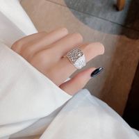Einfacher Stil Einfarbig Sterling Silber Offener Ring In Masse sku image 1