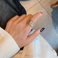 Einfacher Stil Einfarbig Sterling Silber Offener Ring In Masse sku image 2