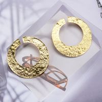 1 Pair Streetwear Round Plating Metal Ear Studs main image 3