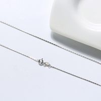 Simple Style Classic Style Geometric Sterling Silver White Gold Plated Rhodium Plated Silver Plated Necklace In Bulk main image 3