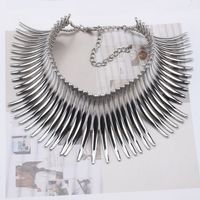 Exaggerated Lines Alloy Plating Women's Choker main image 5