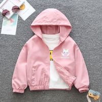 Casual Simple Style Cat Cotton Blend Girls Outerwear main image 4