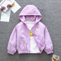 Casual Simple Style Cat Cotton Blend Girls Outerwear main image 5