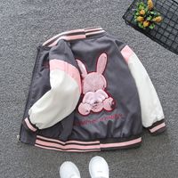 Casual Simple Style Rabbit Cat Cotton Blend Girls Outerwear main image 4