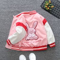 Casual Simple Style Rabbit Cat Cotton Blend Girls Outerwear main image 1