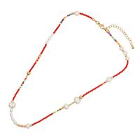 Bohemian Color Block Color Bead Mother Pearl Shellfish Women's Necklace main image 6