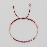 Cross-border Niche Minimalist Design Bohemian Mgb Color Bead Handmade Beaded Women's Bracelet sku image 2
