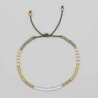 Cross-border Niche Minimalist Design Bohemian Mgb Color Bead Handmade Beaded Women's Bracelet sku image 3