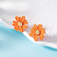 1 Pair Pastoral Flower Plating Alloy Ear Studs main image 5