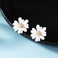 1 Pair Pastoral Flower Plating Alloy Ear Studs main image 3